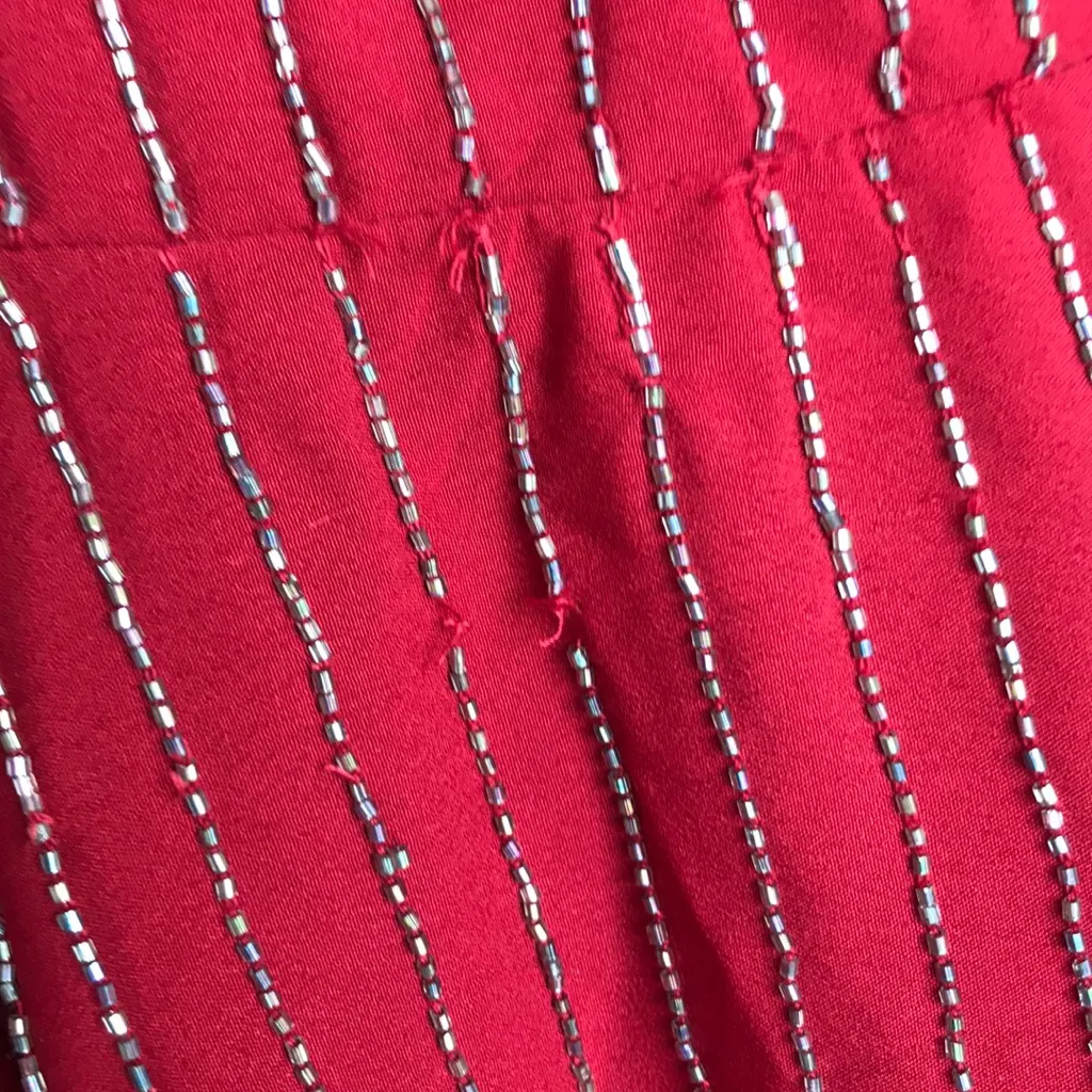 Revolve Lovers Friends Caterina Red Embellished Dress NEW Christmas party - Image 7