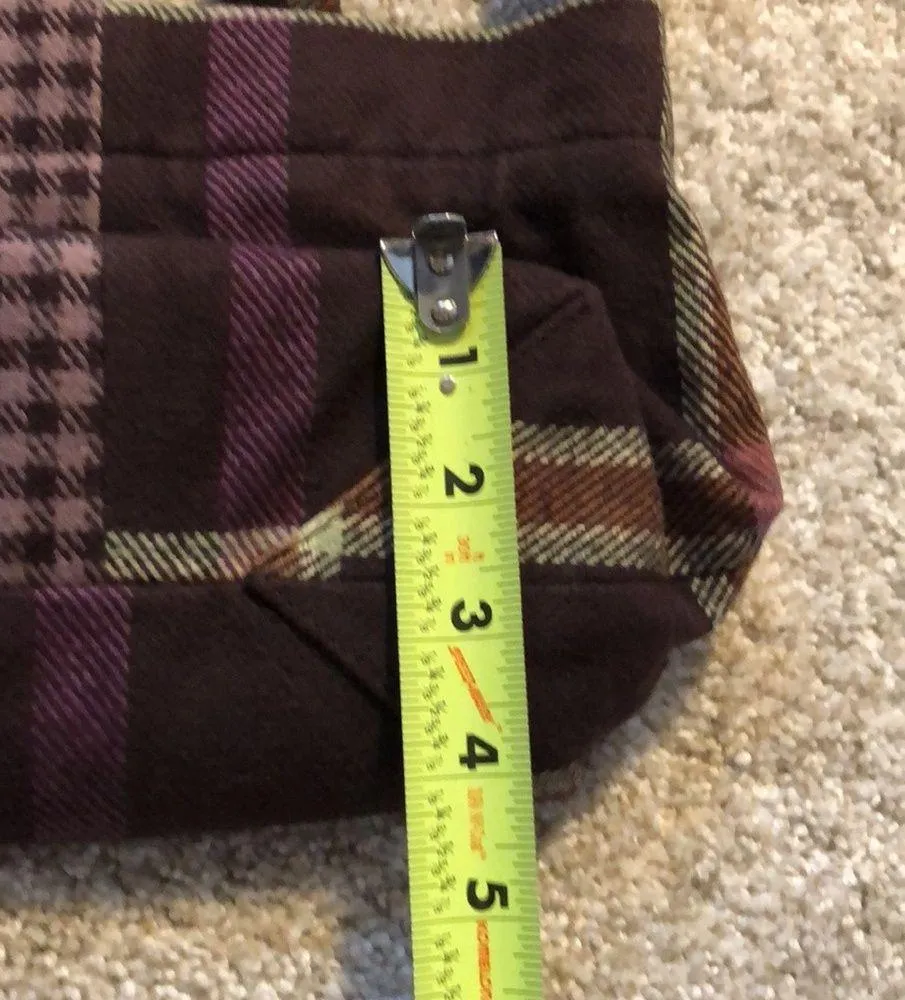 mini crossbody tote in mixed plaid - Image 10