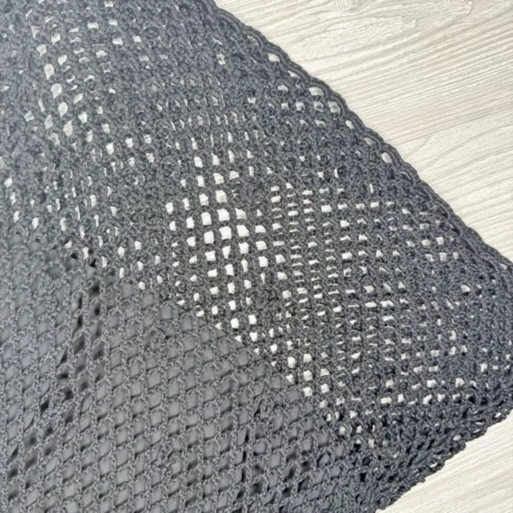 Black lace sheer widow dolls kill sleeveless short dress m/l witchy gothic knit - Image 2