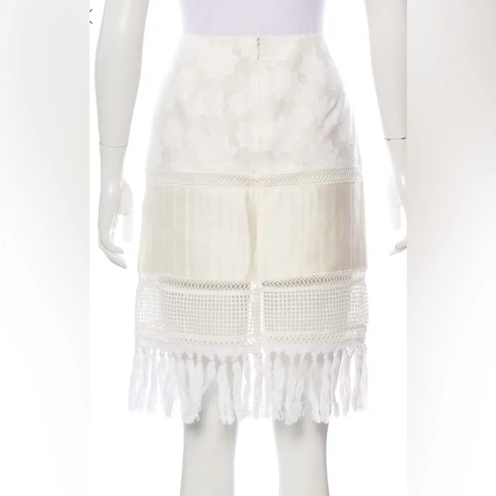 Jonathan Simkhai Fringe Mini Skirt Size 6 - Image 3