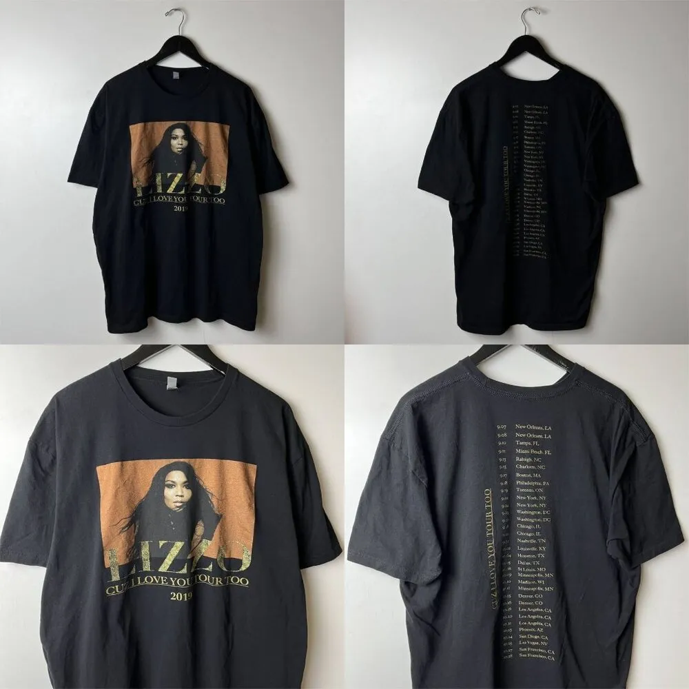 2019 Lizzo Rap Tee T Shirt Black 2XL XXL Artist Musician Graphic Cotton Solid - Image 10