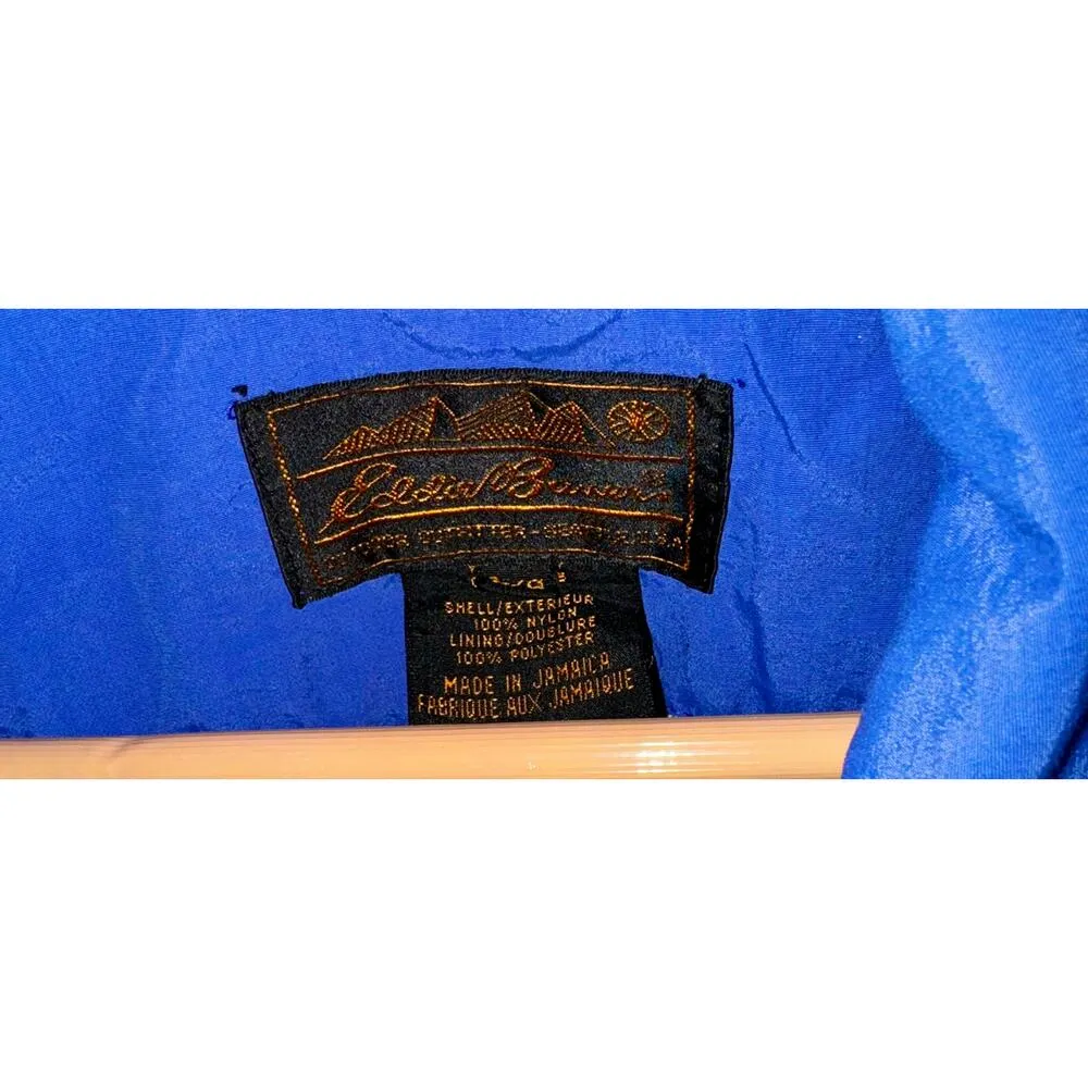 Eddie Bauer Vintage  Women's Windbreaker Jacket Size Large Periwinkle Blue Zip - Image 4