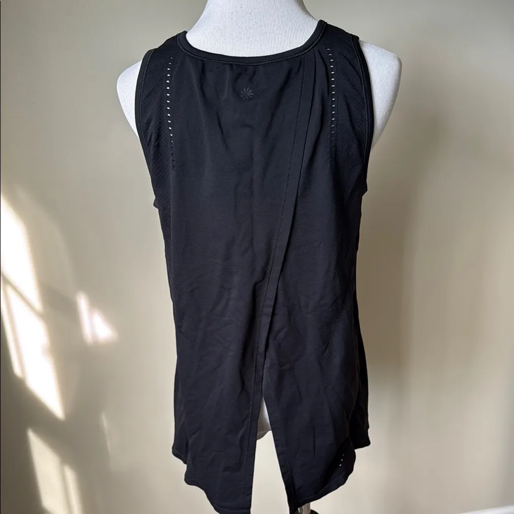 Athleta Foothill Black Seamless Split back Tank Top - Image 5