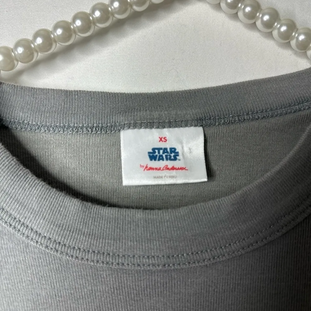 Hanna Andersson Star Wars Cotton Pajama Set Holiday Chewbacca Santa Size XS Gray - Image 2