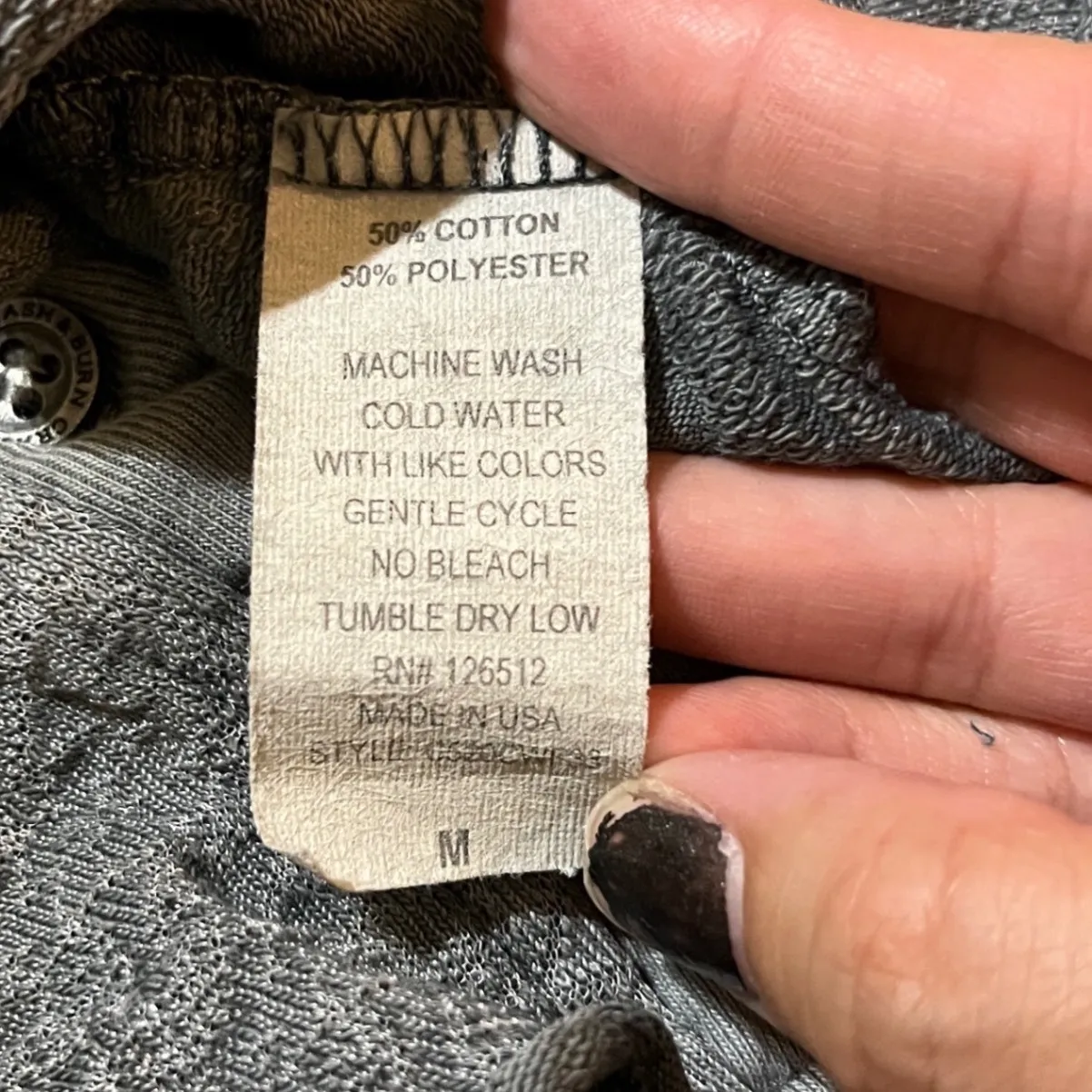 Crash and Burn Womens Graphic Print Sleeveless Hooded Tunic Top Shirt M Gray Size M - Image 9