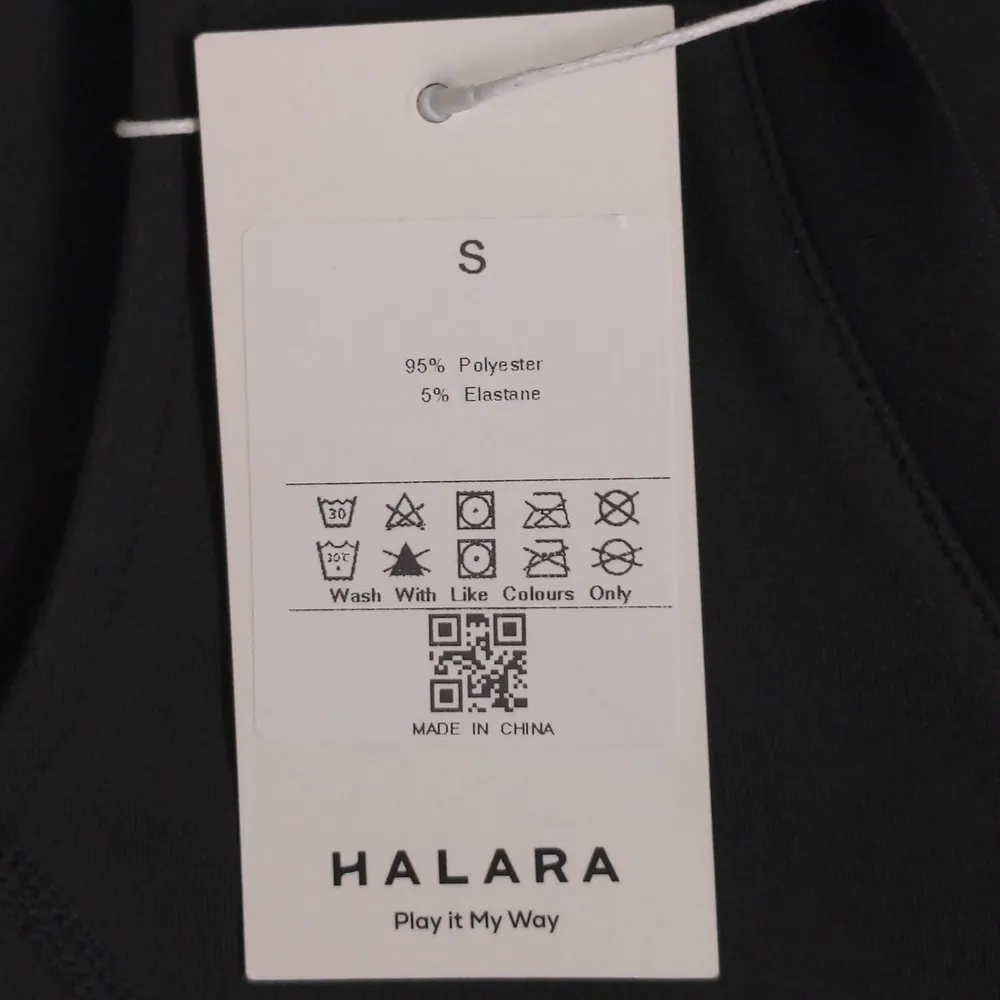 Halara V Neck Sleeveless Side Zipper Pleated Mini Golf Dress Black Small - Image 10