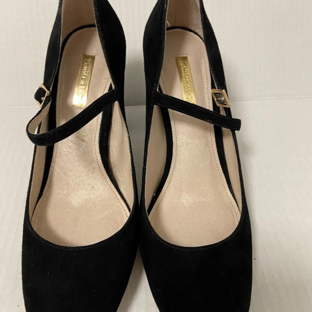 Louise Et Cie black maryjane sandals sz 7.5 Korrie Black Leather closed toe - Image 3