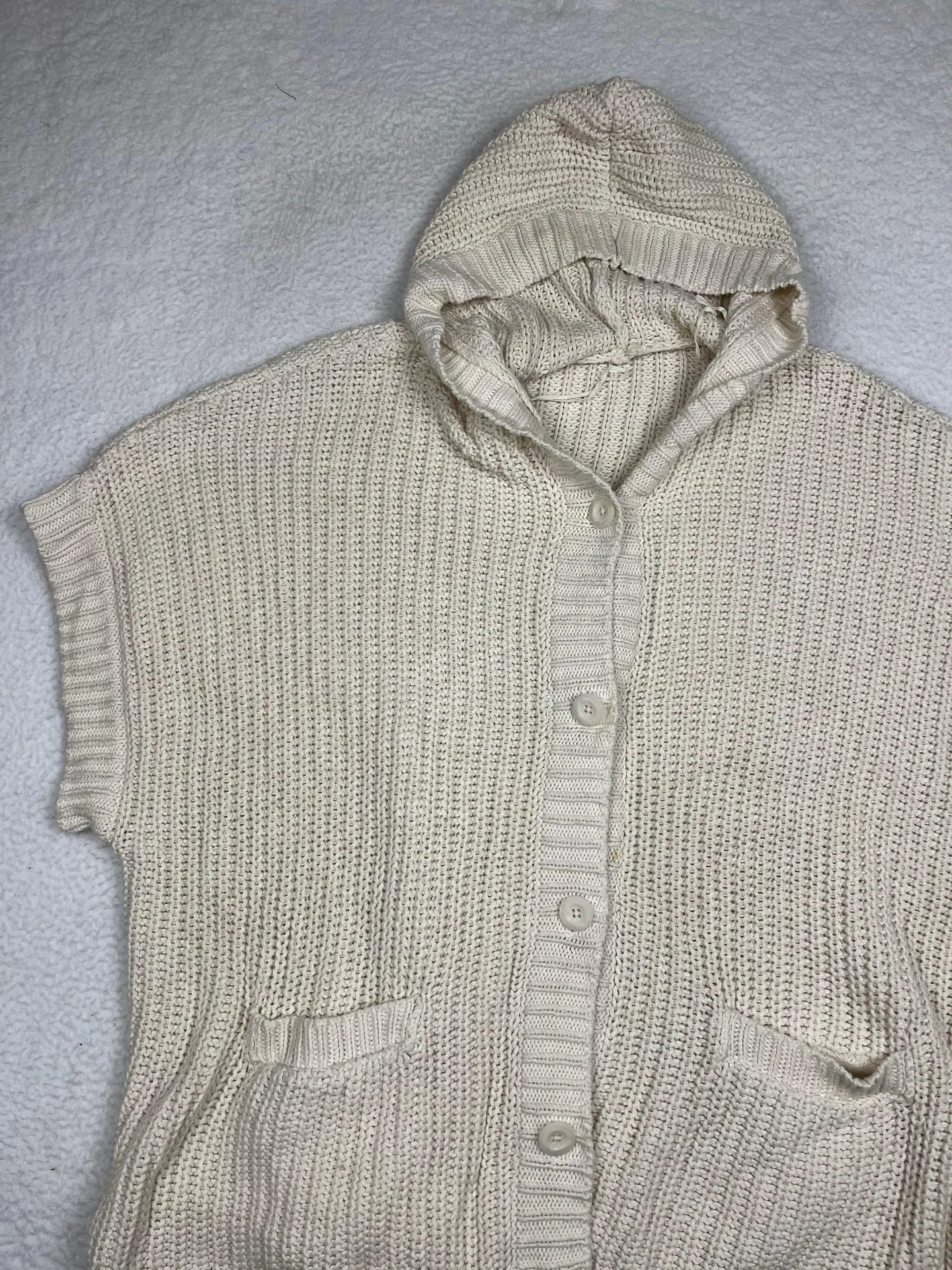 Chunky Knit Cardigan Sweater - Image 2