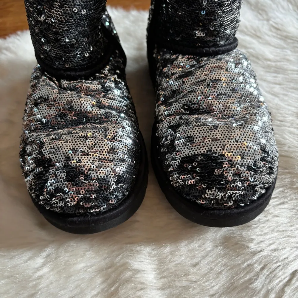 Black & Silver Sequin Classic s - Image 3