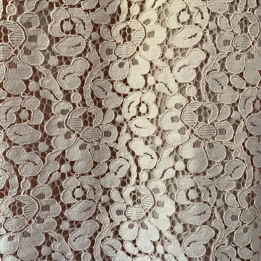 Women’s Soft Pink Lace V-neck Mini Dress in Size Small - Image 7