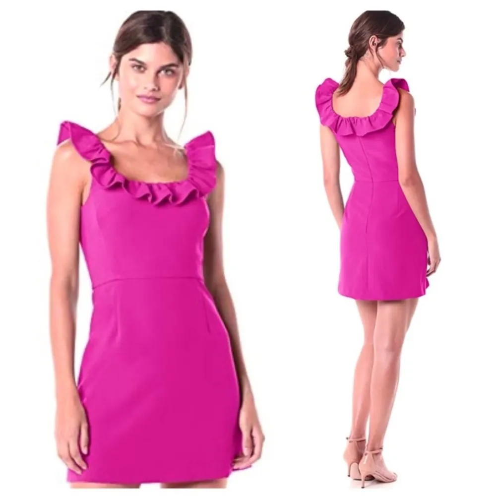 French Connection Whisper Light Off the Shoulder Ruffle Minidress Size 4 - Image 13