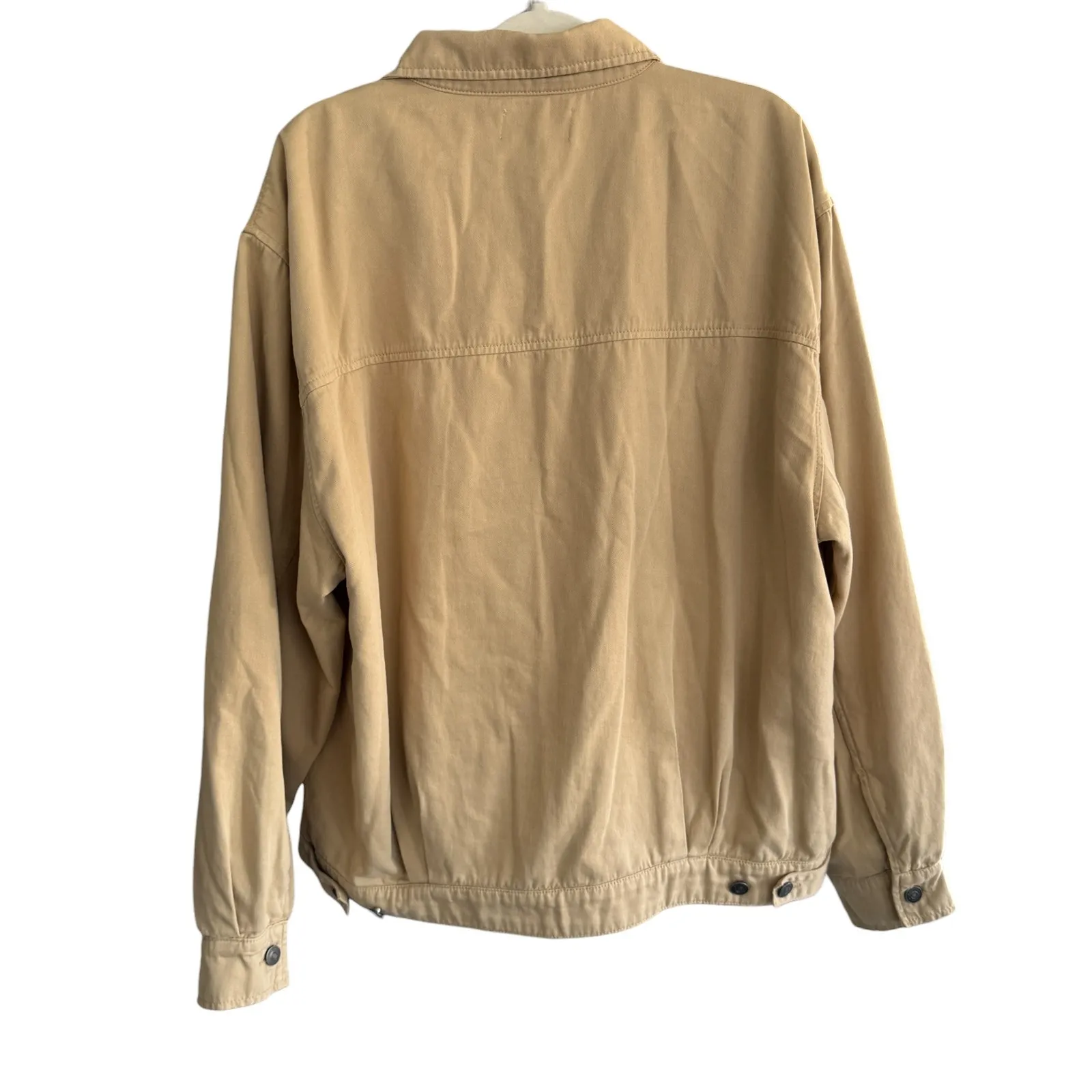 Reformation‎ Marco Bomber Jacket Marzipan Beige Size Large - Image 3