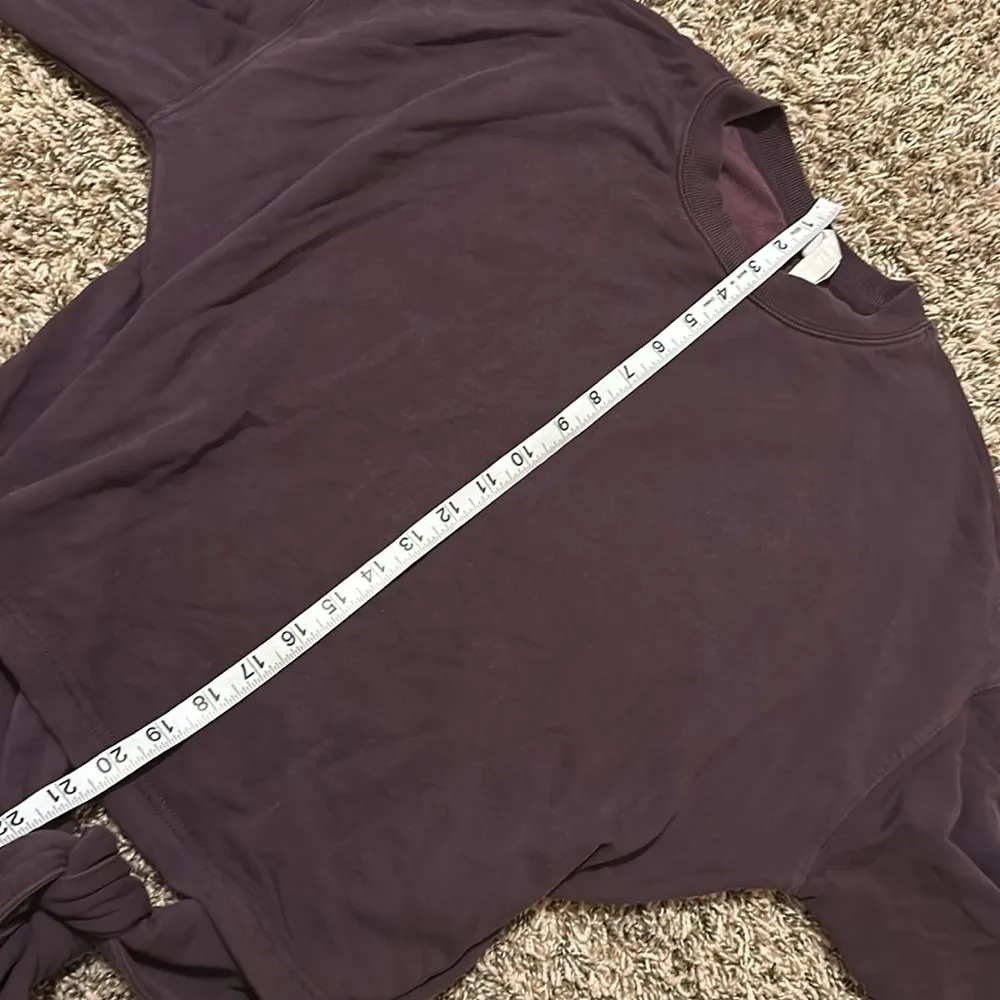 Athleta Tie Crewneck Sweater Purple Small - Image 9