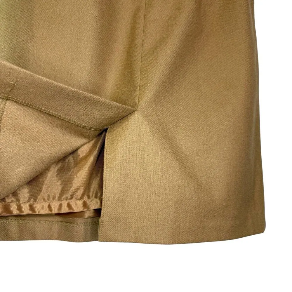 Sag Harbor Pencil Skirt 2 (XS) 100% Pure New Wool Lined Neutral Career‎ Office - Image 3