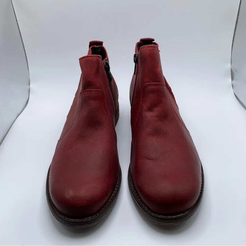 NWOB Josef Seibel Sienna 45 Women's Red leather Ankle Boot EU 37 US 6 - Image 3