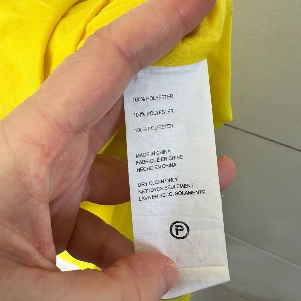 Jason Wu Women’s 4 Yellow Black Floral Midi Dress - Image 9