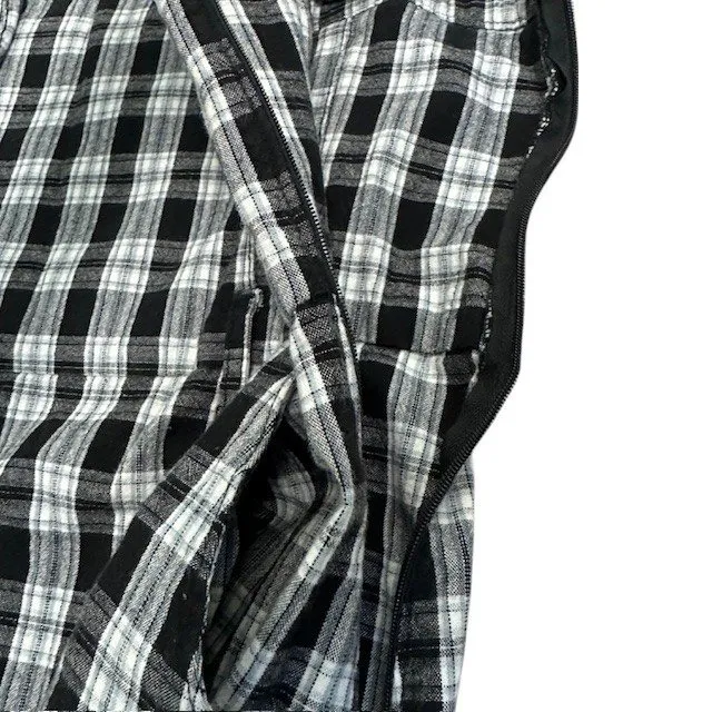 Hollister‎ Plaid Mini Dress Sleeveless Black White Casual Size M - Image 11