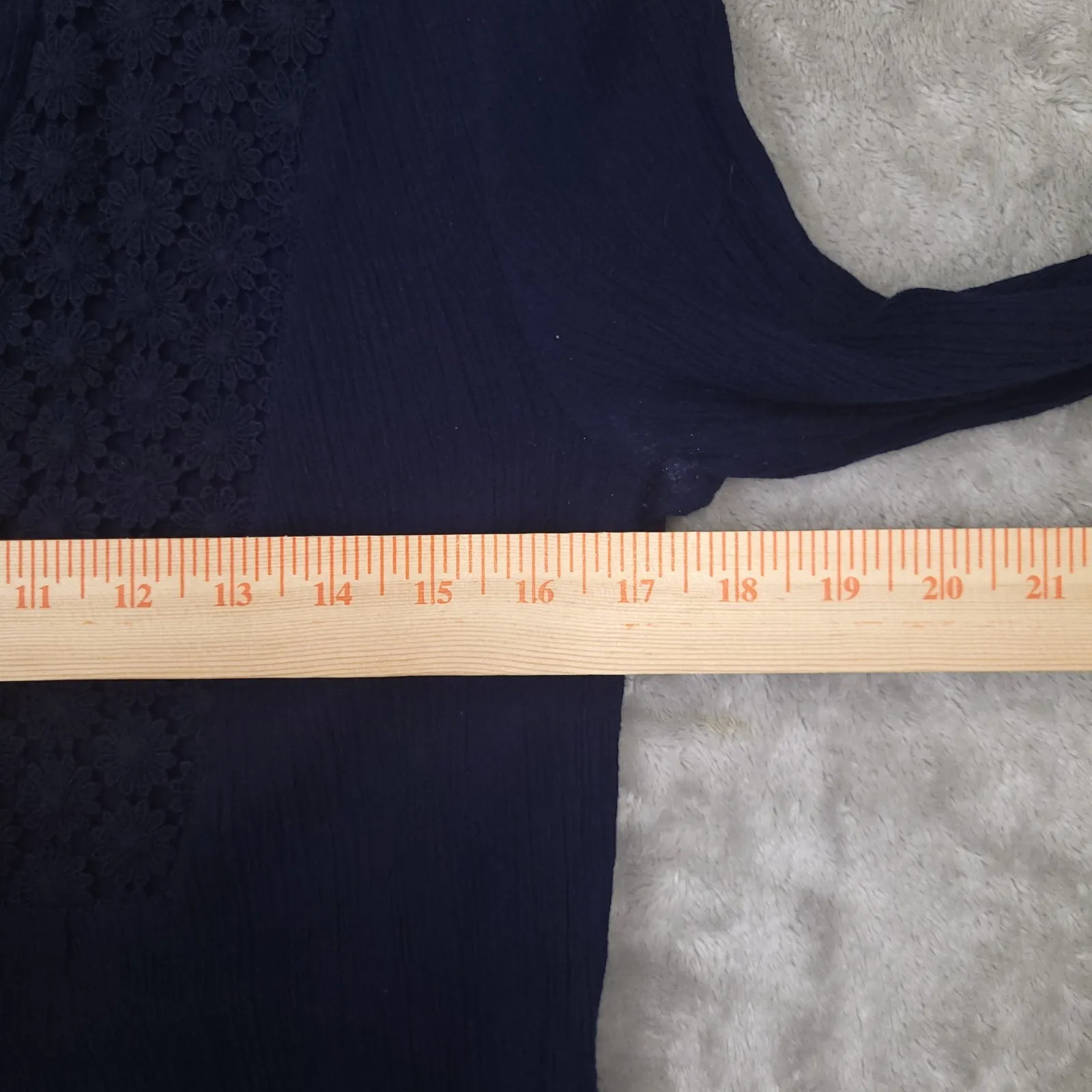 Lilly Pulitzer Freya Crochet Long Sleeve Tunic Top 43421‎ size Small Crocheted - Image 4