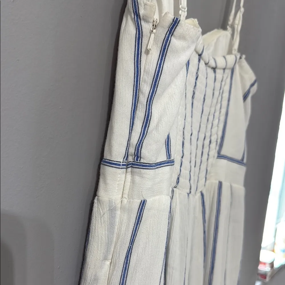 American Eagle  striped Cream Jumpsuit - Image 4