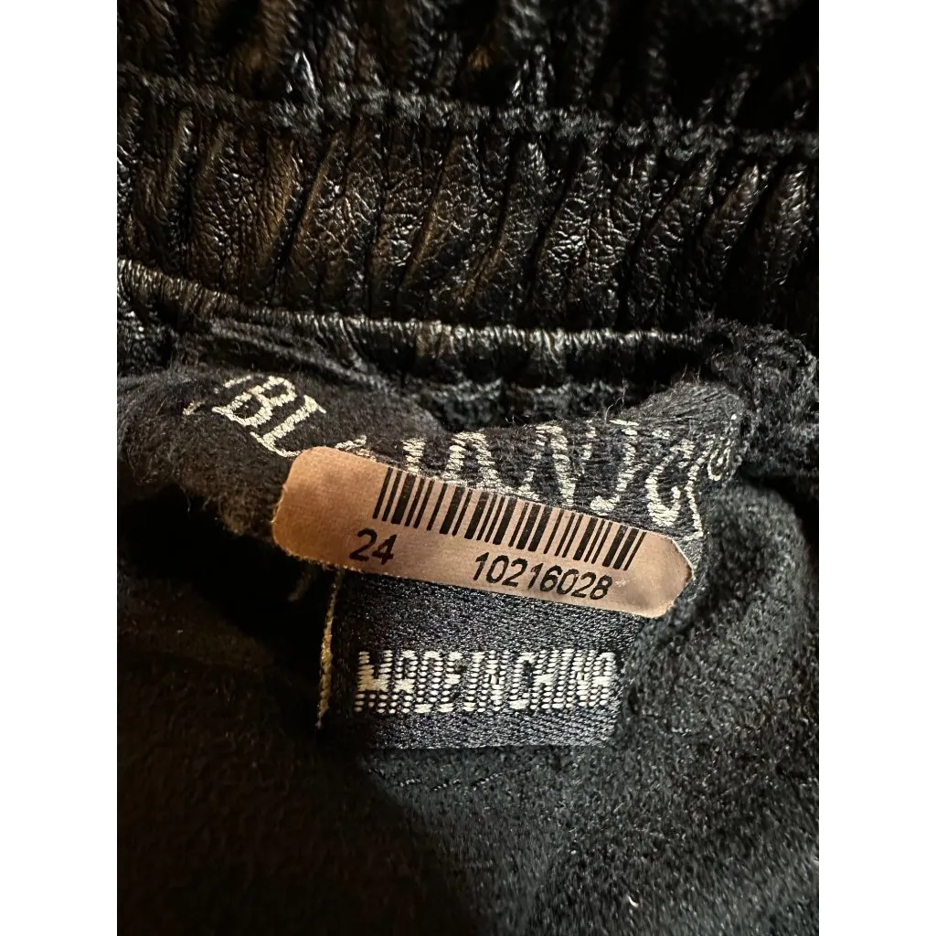 BLANKNYC Faux Leather Jogger in Black Widow 24 Womens Vegan Pants - Image 10