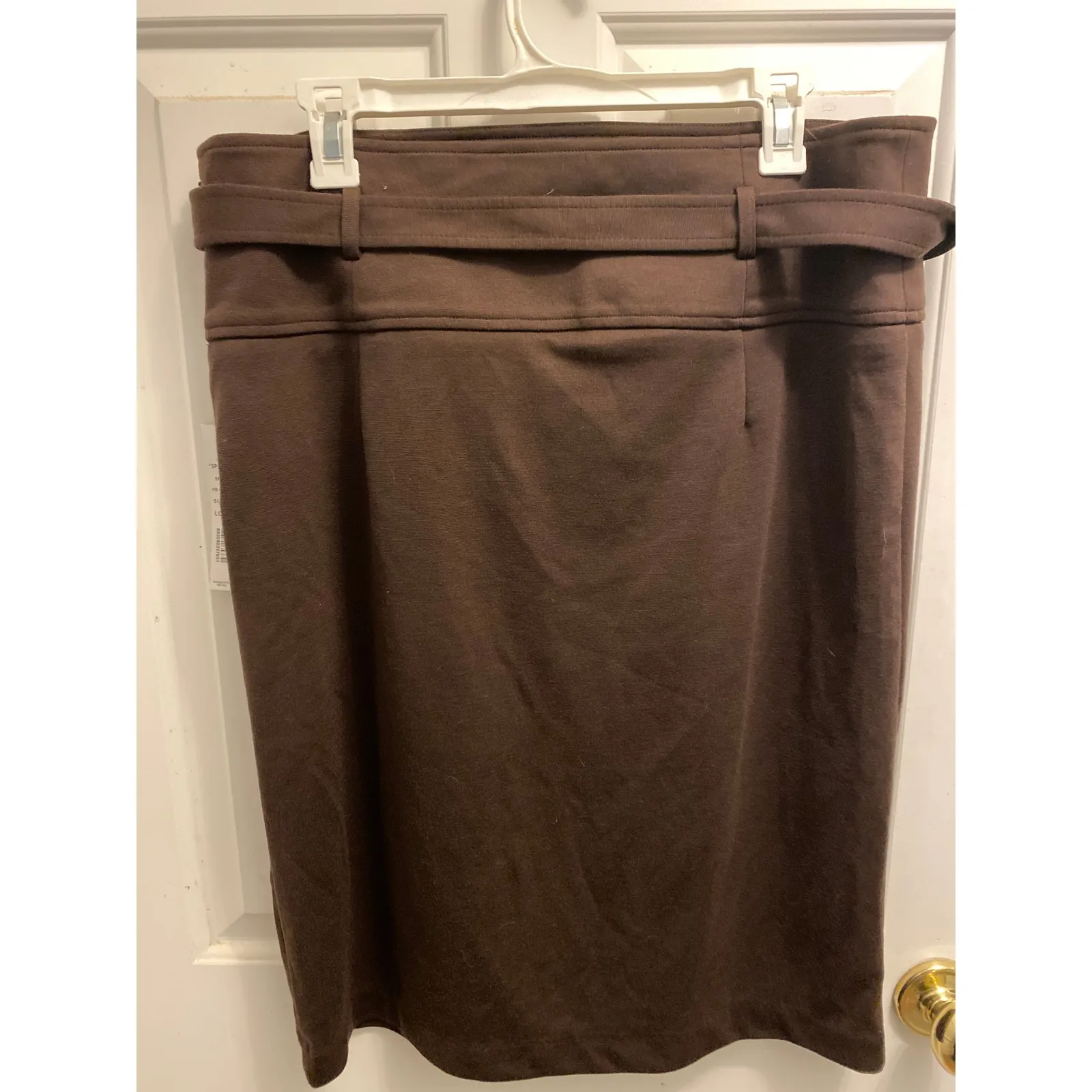 Vintage Brand New Collection Harve Benard Women's Size 16 Chocolate Brown Skirt - Image 2