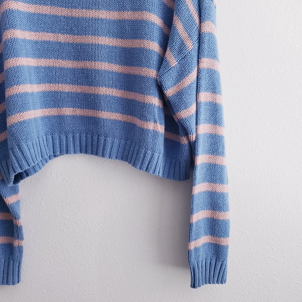 American Eagle Striped Chunky Knit Stripe Sweater - Image 7
