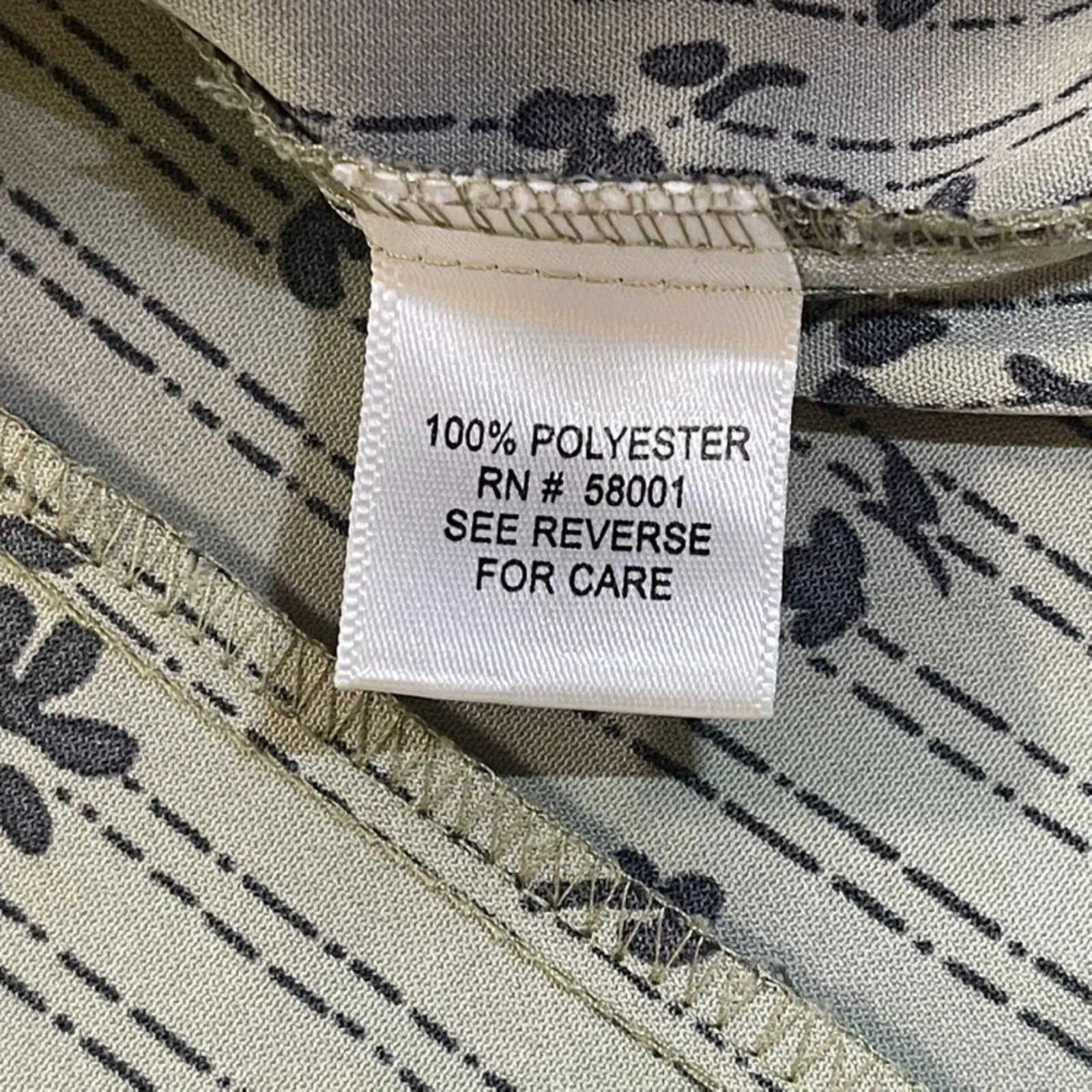 Croft & Barrow | Green Floral and Stripes Button Down Top | Medium - Image 7