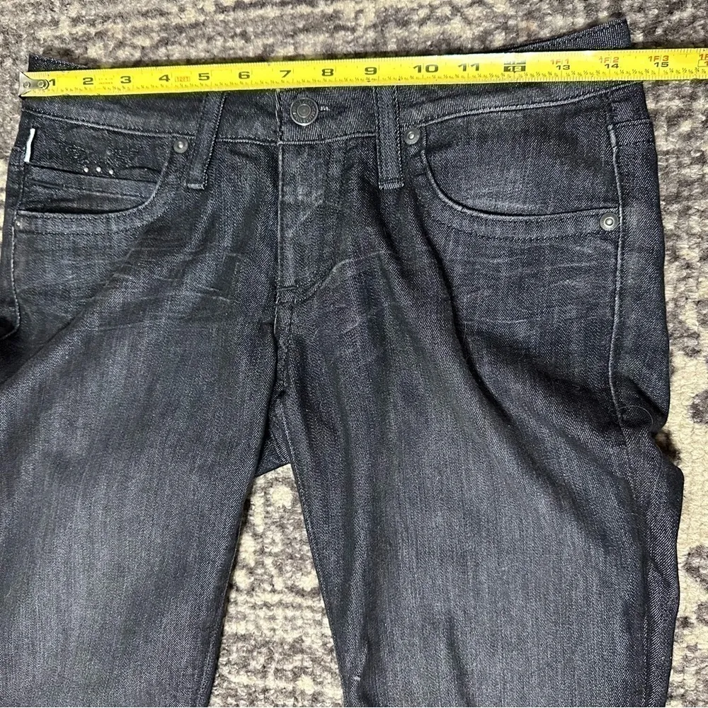 Robin's Jeans Women’s Size 28 Black Marilyn Wings Trim Low Rise Skinny Jeans - Image 10