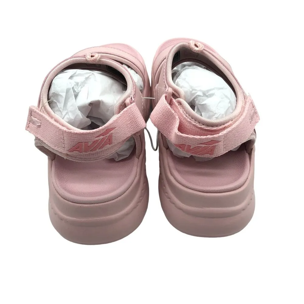 Avia Womens Atlantic Sport Sandals Hook & Loop Baby Pink 10 - Image 3