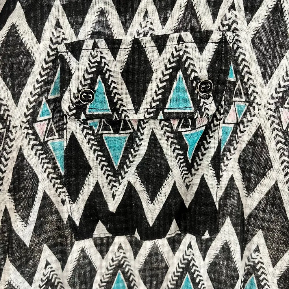 Westbound Woman Black Printed Western Style Shirt Size 3X. NEW - Image 5