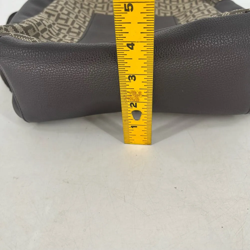 Tommy Hilfiger Brown Monogram Backpack Authentic - Image 11