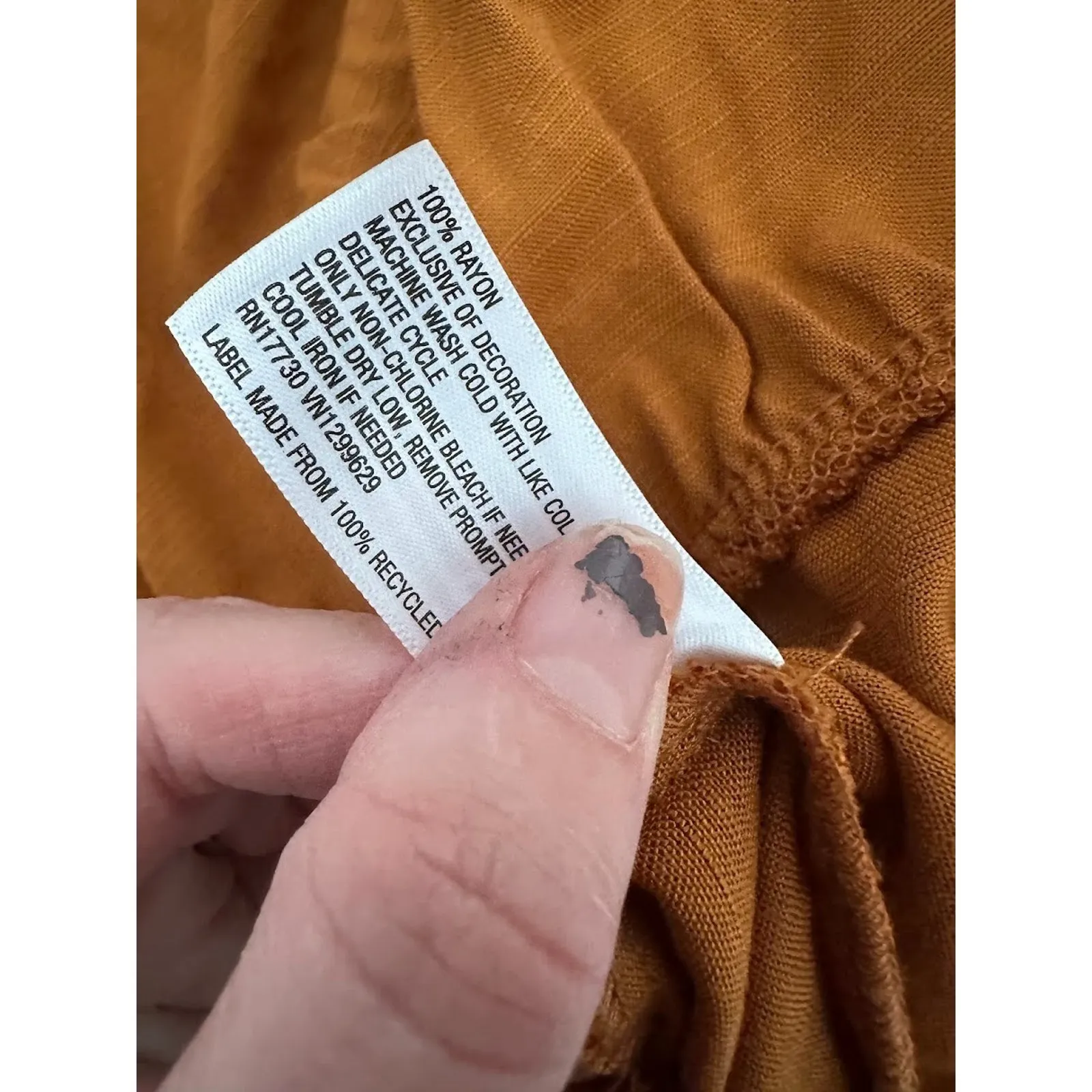 Knox Rose Tiered Maxi Dress XXL Rust Orange Boho Festival Prairie Tassel Flowy - Image 7