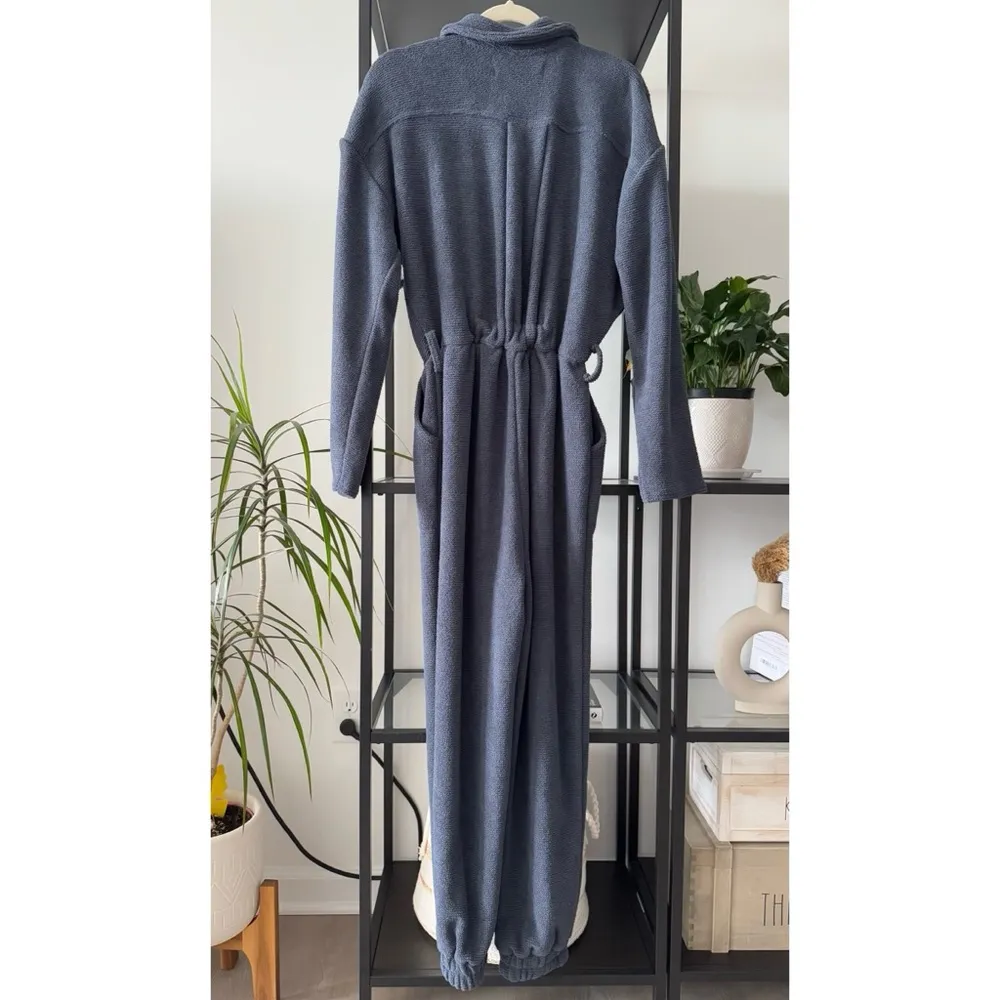 Free People Beach Ride Pr Die Navy Long Sleeves Jumper Jumpsuit Women’s Size XS - Image 3