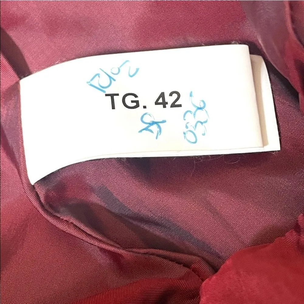 Dondup burgundy hooded rain jacket Size 42 - Image 11