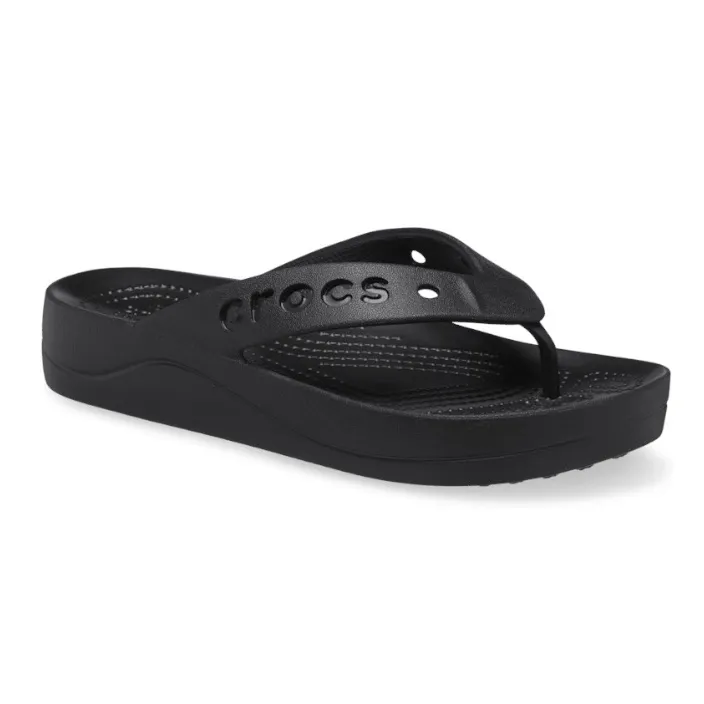 CROCS Baya Platform Flip in Black Women’s Size 8 Lightweight Slip-On Flip Flops - Image 3