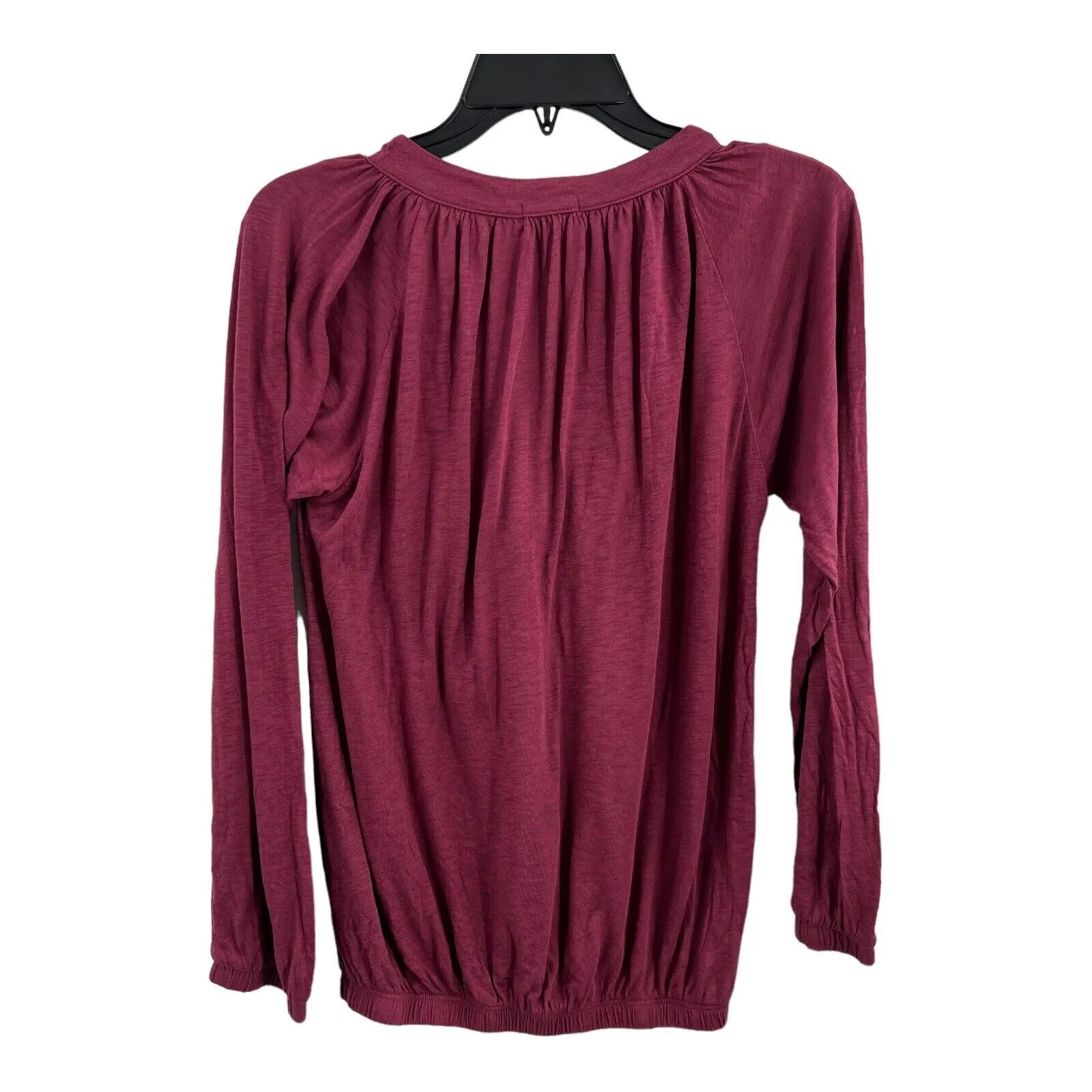 LAMade Dark Pink‎ V Neck Long Sleeve Size Small New Red - Image 6