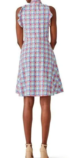 Kate Spade Madras Poplin Plaid Checkered Shirtdress - Image 2