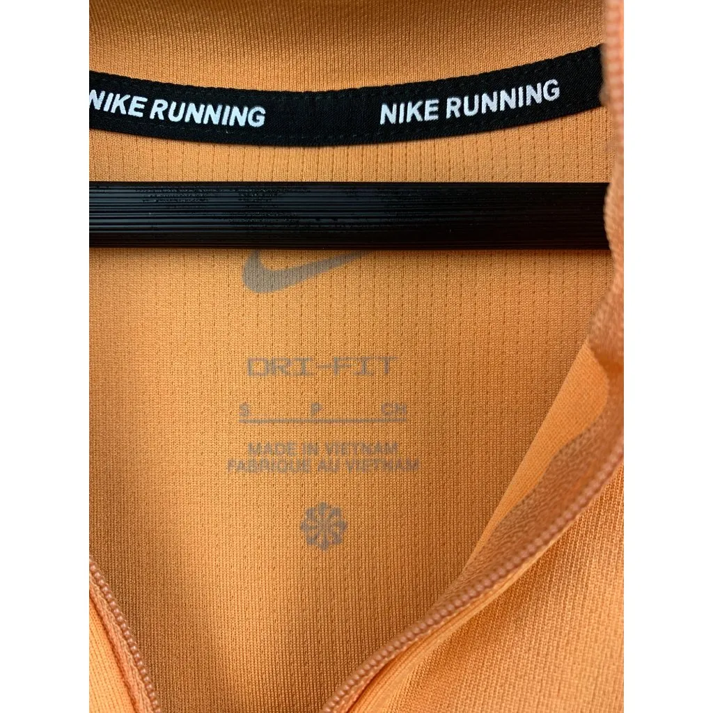 Nike Orange Quarter-Zip Pullover Jacket Women’s M - Image 8