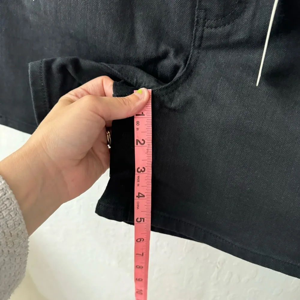 Tractr Black High Waist Shorts Thigh Slit 4/27 - Image 7