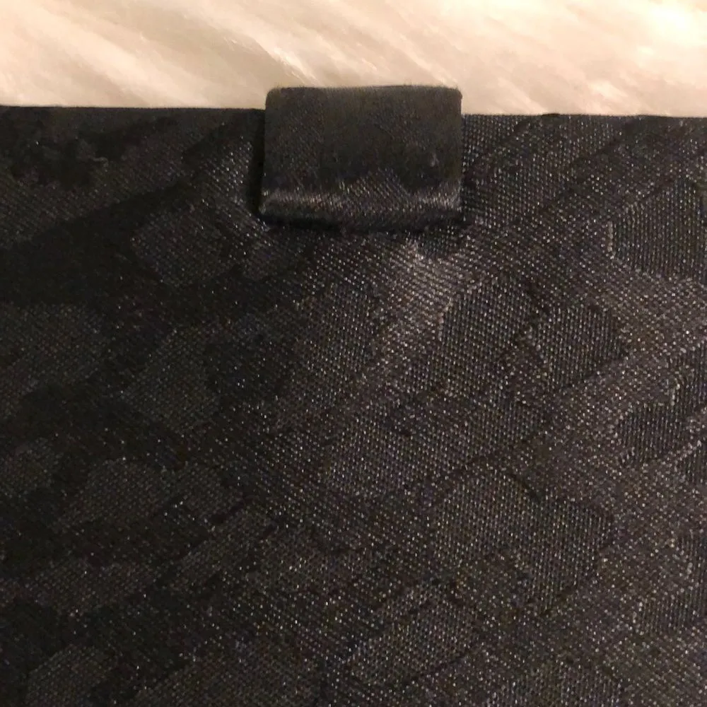 Vintage Kay Unger Black Animal Print Clutch - Image 8