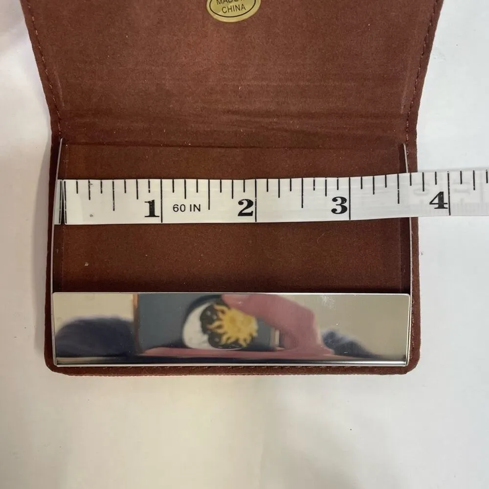 CREDIT CARD ID HOLDER WALLET MAGNETIC WITH MAKEUP MIRROR - Image 7