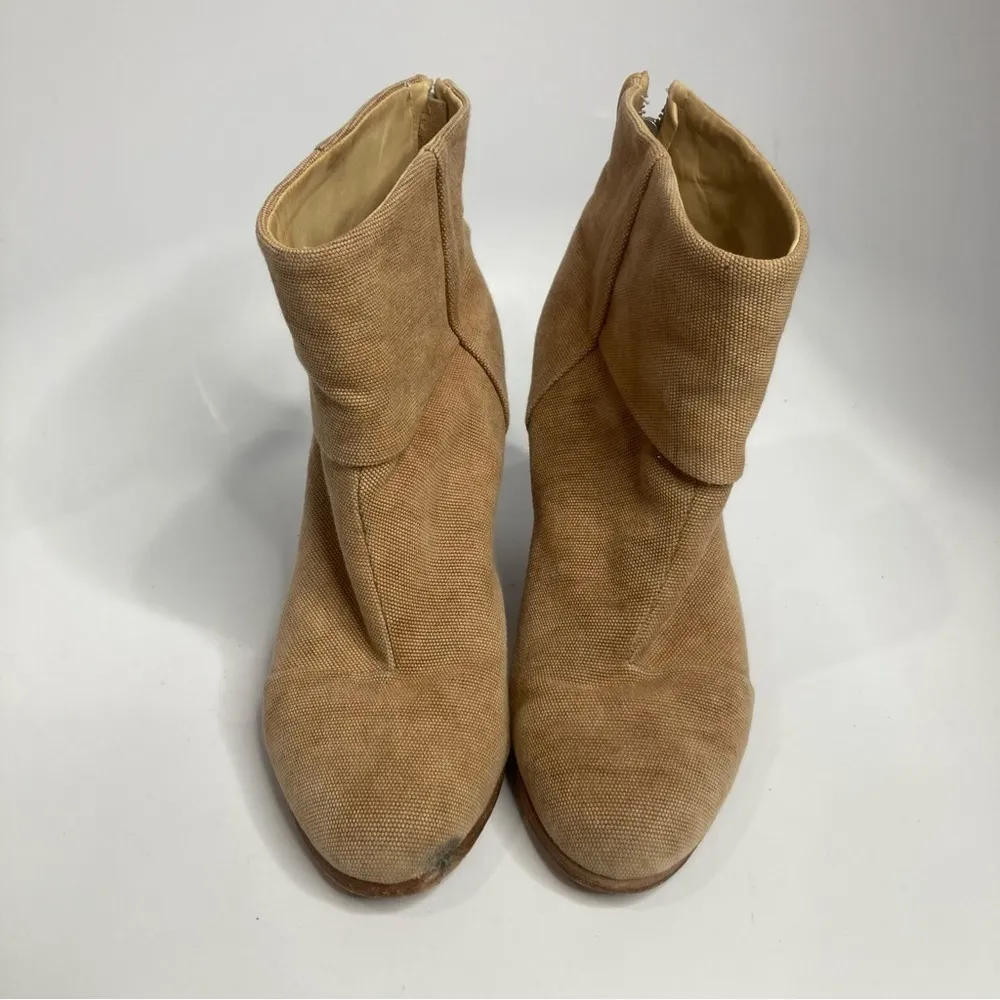 Rag & Bone Newbury Canvas ankle‎ boots camel size 9.5 - Image 5