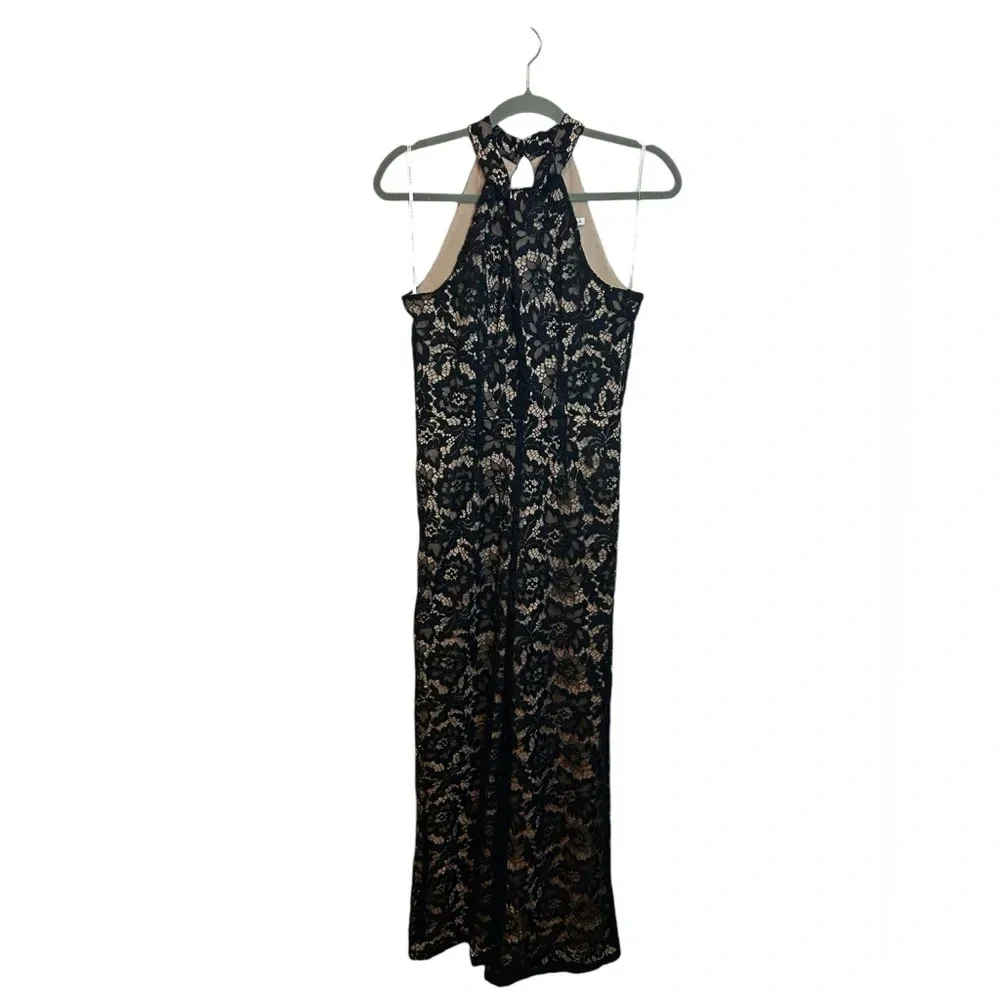 Julia Jordan High Neck Floral Lace Jumpsuit - Image 3