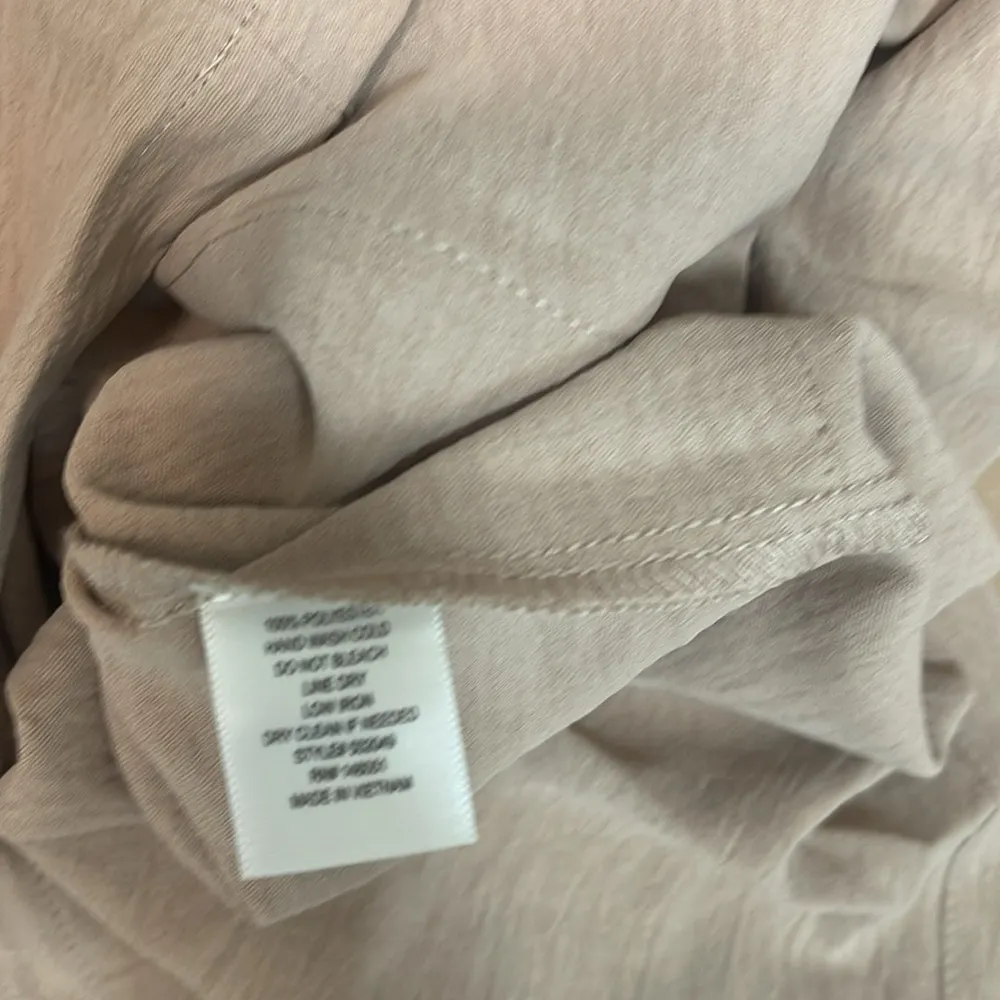 Monteau Tan Buttoned Long Sleeve Shirt Dress - Image 12