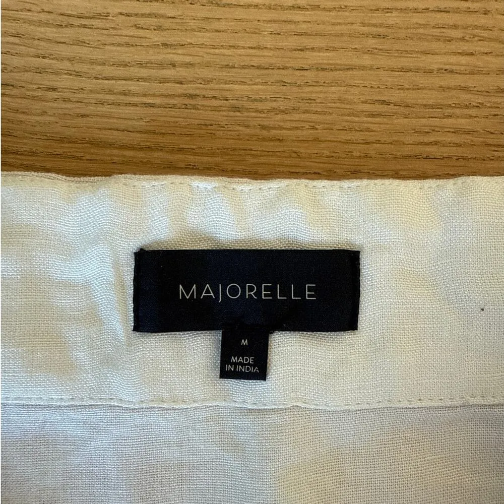 Majorelle - Liza Embroidered Mini Skirt in Cream Pink and Orange - Image 3