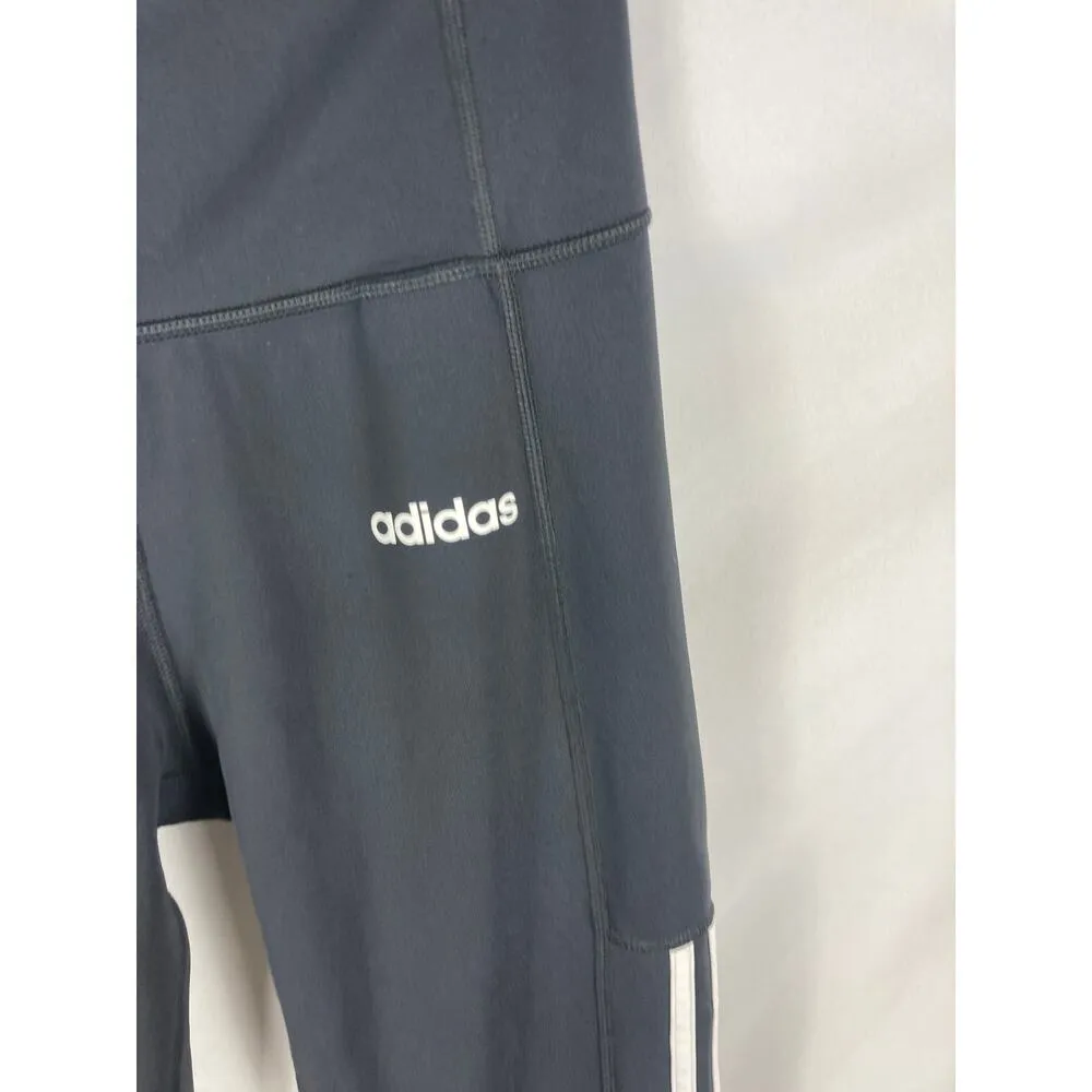 Adidas Climalite 3 Stripe Leggings Size Small - Image 5