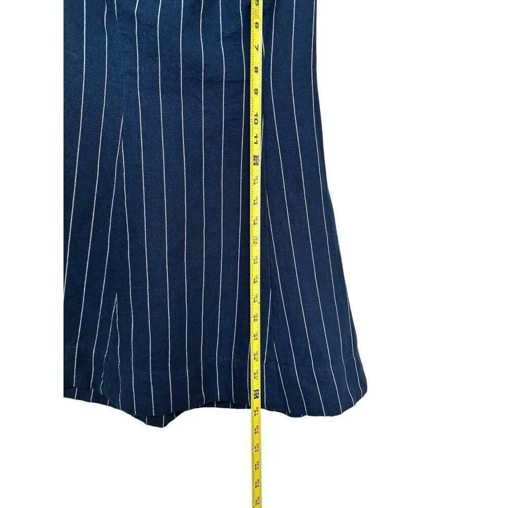 GAP Linen-Cotton Mini Dress Size Xs Blue Lanes Whites Playa Resort - Image 9