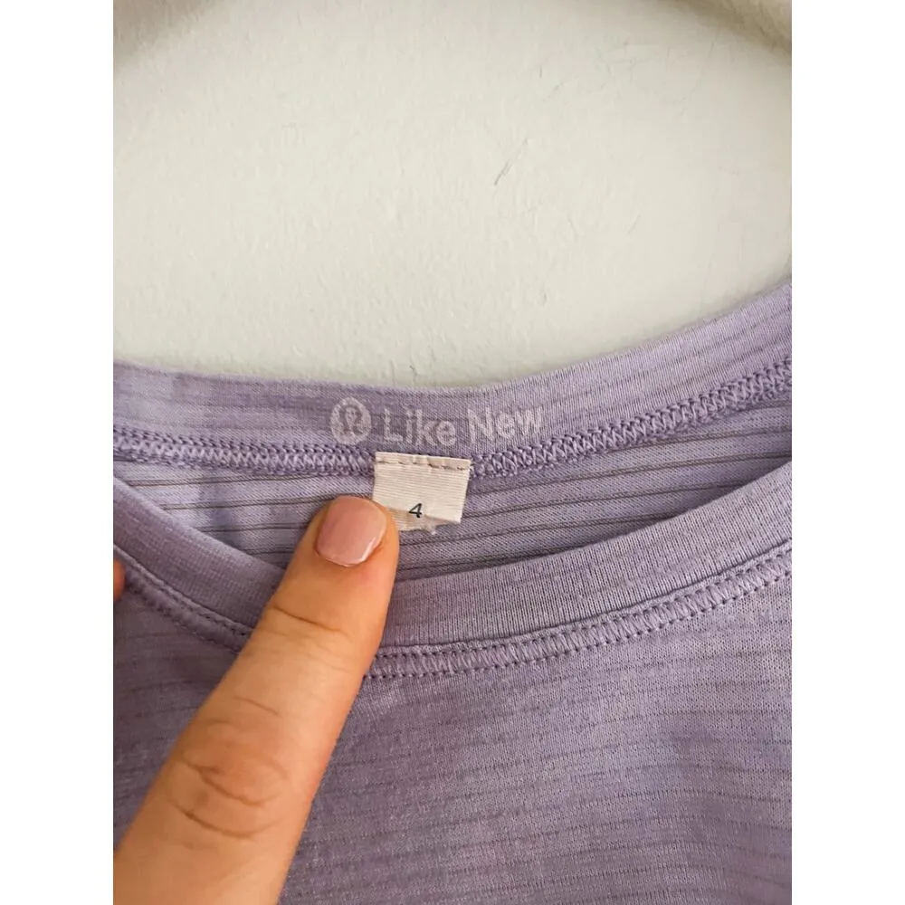 lululemon athletica | Var-City Muscle Tank | Heathered Lilac | Sz 4 - Image 4