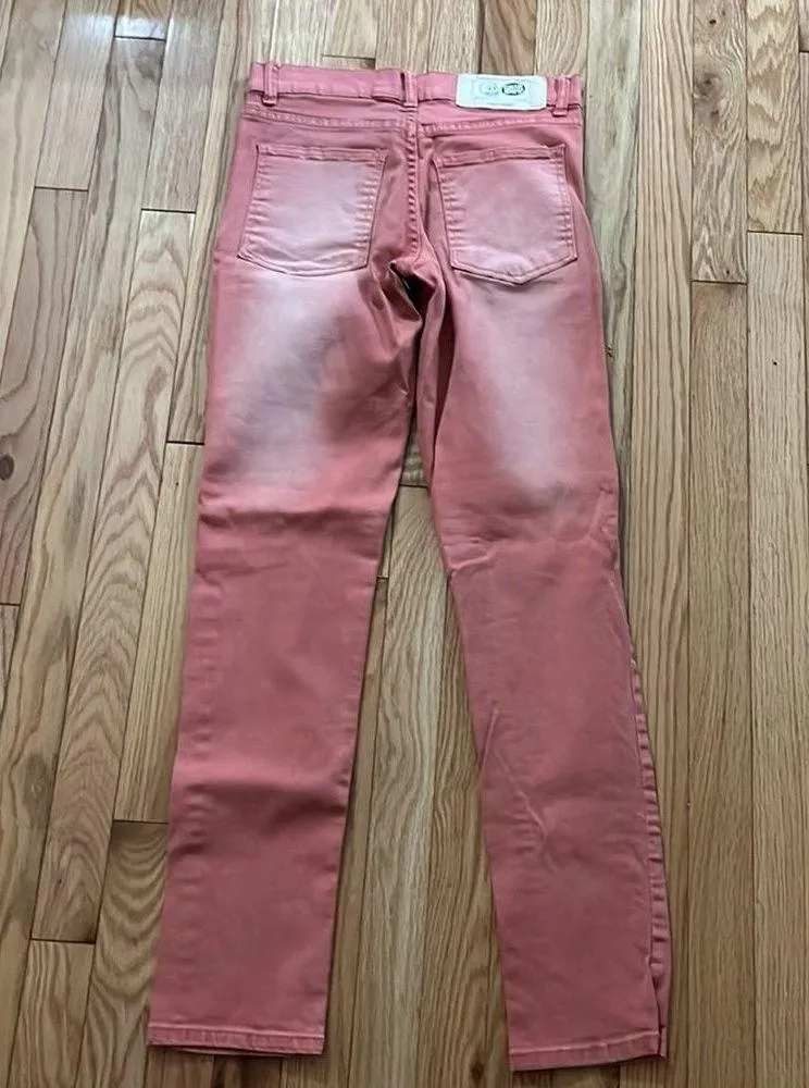 Cheap Monday Tight Washed Red Slim Stretch Jeans. 28/32 - Image 5