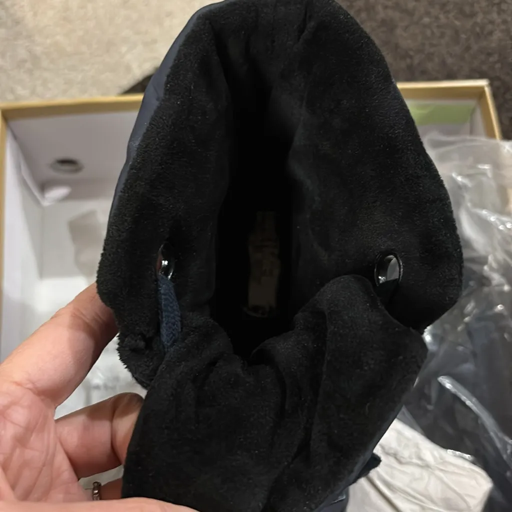 Michael Kors MK Shay Boot Navy Blue Admiral Winter Sneaker Boots sz 9.5 - Image 12